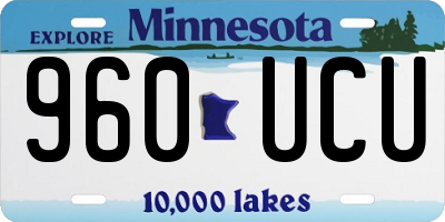 MN license plate 960UCU