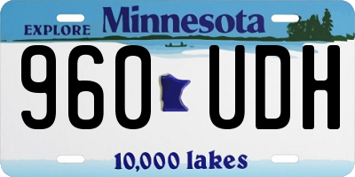 MN license plate 960UDH