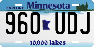 MN license plate 960UDJ