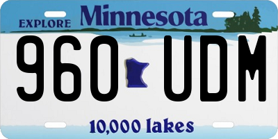 MN license plate 960UDM