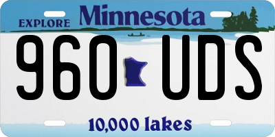 MN license plate 960UDS