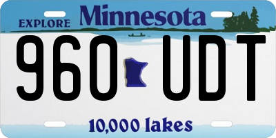 MN license plate 960UDT