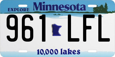 MN license plate 961LFL