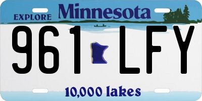 MN license plate 961LFY