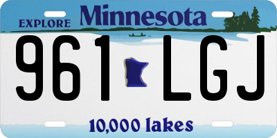 MN license plate 961LGJ