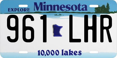 MN license plate 961LHR