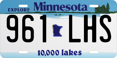 MN license plate 961LHS