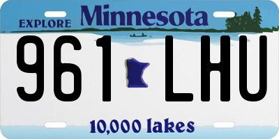 MN license plate 961LHU