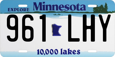 MN license plate 961LHY