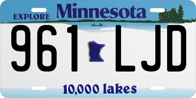 MN license plate 961LJD