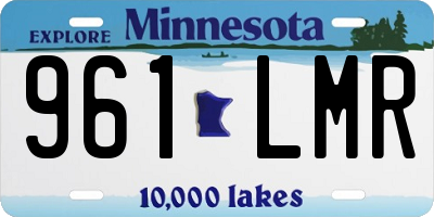 MN license plate 961LMR