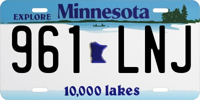 MN license plate 961LNJ