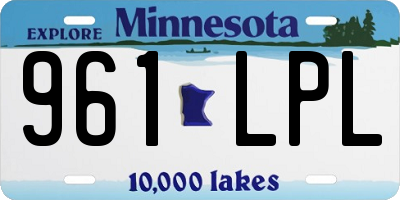 MN license plate 961LPL