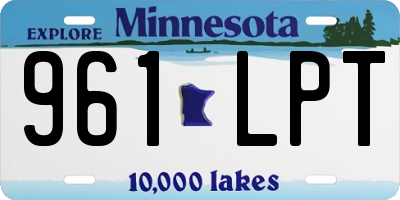 MN license plate 961LPT