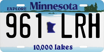 MN license plate 961LRH