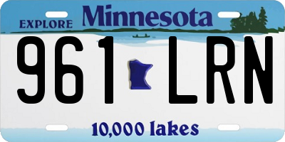 MN license plate 961LRN