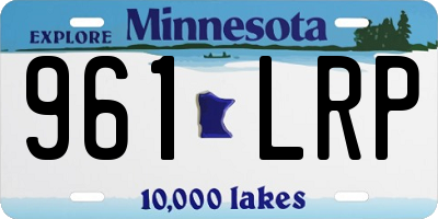 MN license plate 961LRP