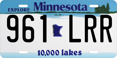 MN license plate 961LRR