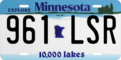 MN license plate 961LSR