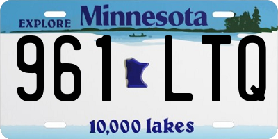 MN license plate 961LTQ