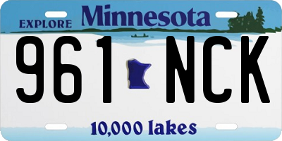 MN license plate 961NCK