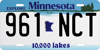 MN license plate 961NCT