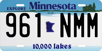 MN license plate 961NMM