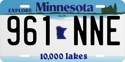 MN license plate 961NNE