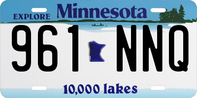 MN license plate 961NNQ
