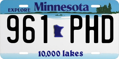MN license plate 961PHD