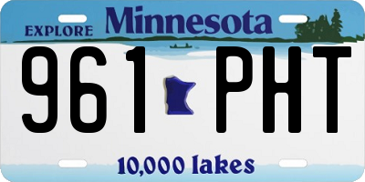 MN license plate 961PHT