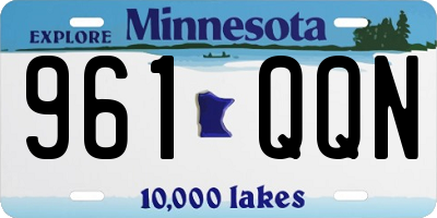 MN license plate 961QQN