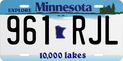MN license plate 961RJL