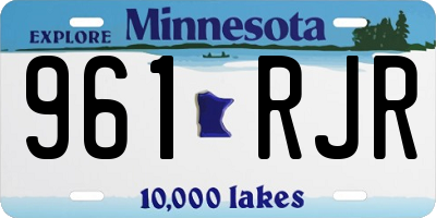 MN license plate 961RJR