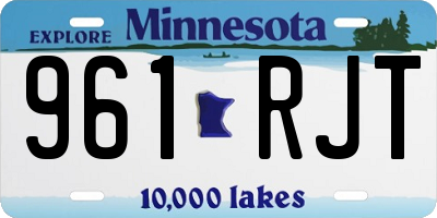 MN license plate 961RJT