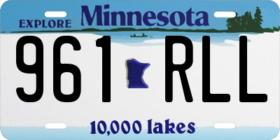 MN license plate 961RLL
