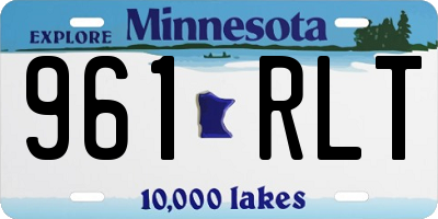MN license plate 961RLT