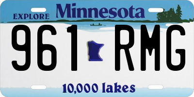 MN license plate 961RMG
