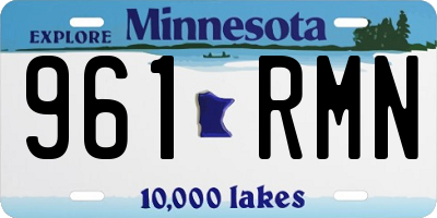 MN license plate 961RMN
