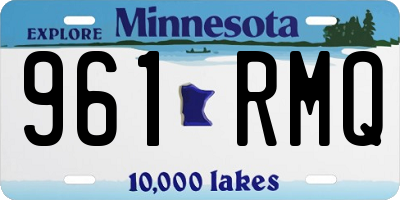 MN license plate 961RMQ
