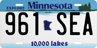 MN license plate 961SEA