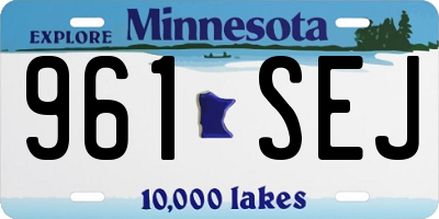 MN license plate 961SEJ