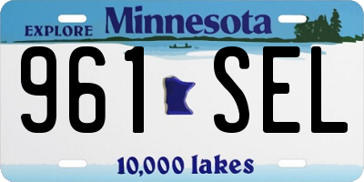 MN license plate 961SEL