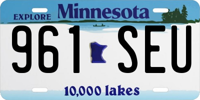 MN license plate 961SEU
