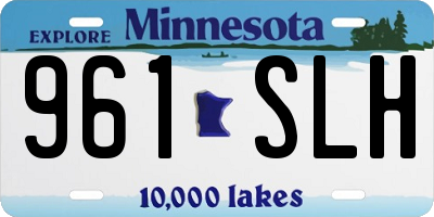 MN license plate 961SLH
