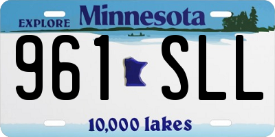 MN license plate 961SLL