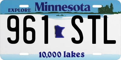 MN license plate 961STL