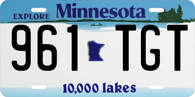 MN license plate 961TGT