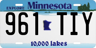 MN license plate 961TIY