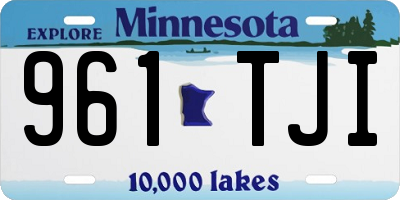 MN license plate 961TJI